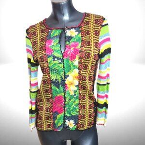 Christian Lacroix BAZAR Multicolor Knit Top – Size M